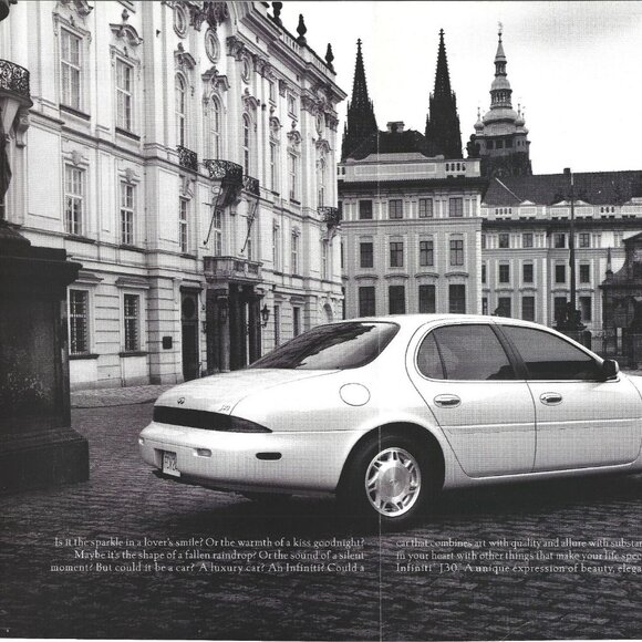 Infiniti J30 Lexus Car ADVERT 1990s Vintage Print Ad 2 PAGE - Picture 2 of 4